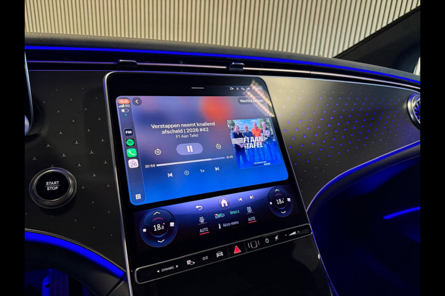 Mercedes-Benz EQS 450+ AMG STYLING 108 kWh-PANO-BURMESTER-MEMORY-MASSAGE-STOELVENTILATIE V+A-ZEER COMPLEET
