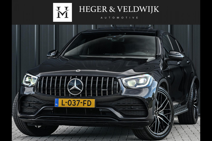 Mercedes-Benz GLC Coupé AMG 43 4MATIC Premium Plus | Panoramadak | Burmester | Camera | Stoelverwarming | Carbon Inleg | Luchtvering | Ambiance Interieur | Elektr. Verst. Stoelen |