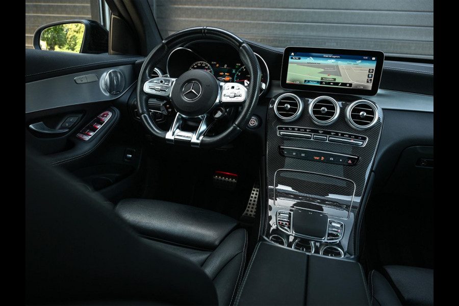 Mercedes-Benz GLC Coupé AMG 43 4MATIC Premium Plus | Panoramadak | Burmester | Camera | Stoelverwarming | Carbon Inleg | Luchtvering | Ambiance Interieur | Elektr. Verst. Stoelen |