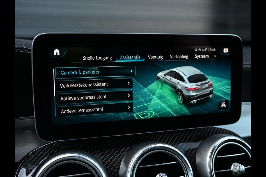 Mercedes-Benz GLC Coupé AMG 43 4MATIC Premium Plus | Panoramadak | Burmester | Camera | Stoelverwarming | Carbon Inleg | Luchtvering | Ambiance Interieur | Elektr. Verst. Stoelen |