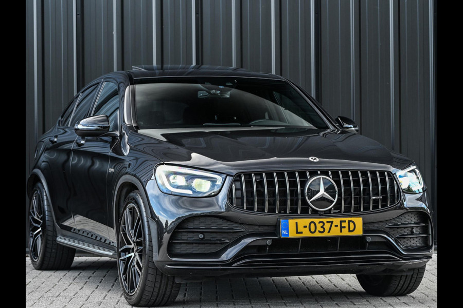 Mercedes-Benz GLC Coupé AMG 43 4MATIC Premium Plus | Panoramadak | Burmester | Camera | Stoelverwarming | Carbon Inleg | Luchtvering | Ambiance Interieur | Elektr. Verst. Stoelen |