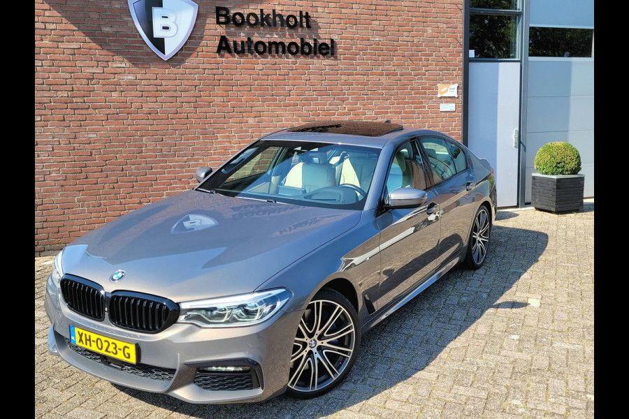BMW 5 Serie 540i M-sport, Schuifdak, ACC, Trekhaak, VOL! (1e Eig. NL NAP) - Alvit Grau