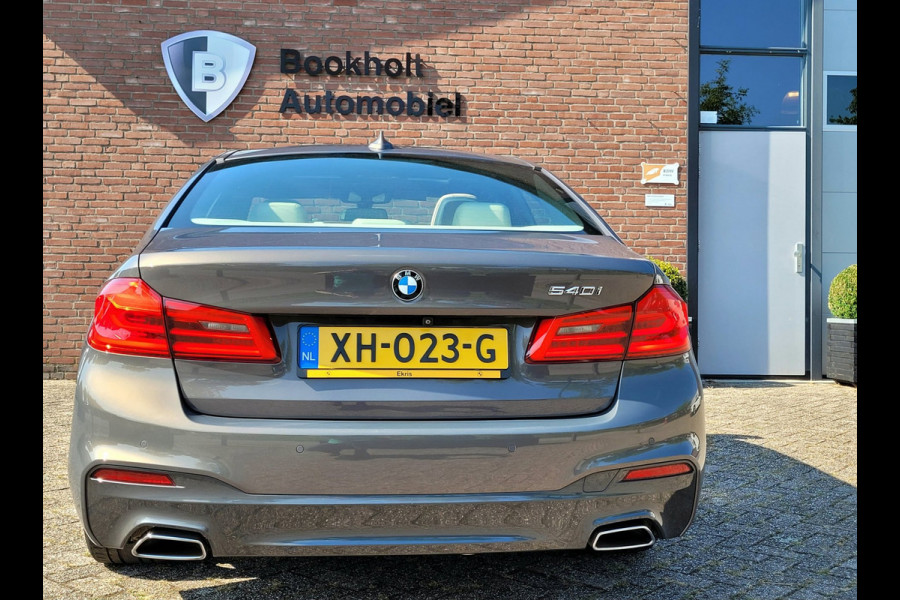 BMW 5 Serie 540i M-sport, Schuifdak, ACC, Trekhaak, VOL! (1e Eig. NL NAP) - Alvit Grau