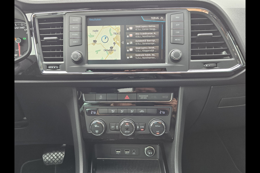 Seat Ateca 1.4 EcoTSI Xcellence | Automaat | Pano | Trekhaak | App-connect | Camera | PDC | LED | All-seasons |