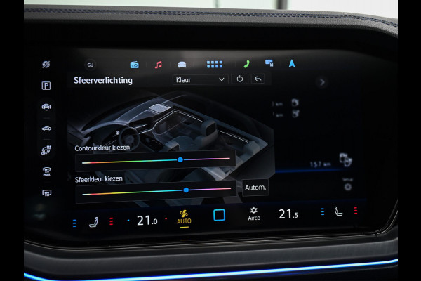 Volkswagen Touareg 3.0 TSi eHybrid 4MOTION R | 462PK | Panoramadak | Night Vision | Massage + Ventilatie | HUD | Dynaudio | Luchtvering | Adaptive Cruise | Ambiance Interieur | Keyless Entry | Stoelverwarming V+A | Stuurverwarming |