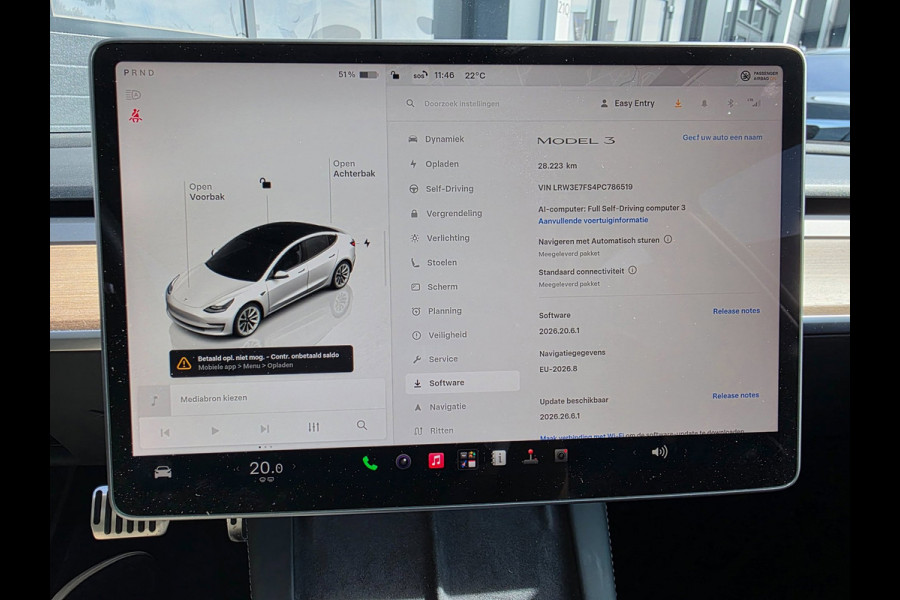 Tesla Model 3 Standard RWD Plus 60 kWh | FSD3 | WARMTEPOMP | PANO | 360 CAMERA