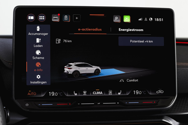 CUPRA Formentor 1.5 TSI e-Hybrid VZ Performance | S/K-Panodak | Dig. Cockpit | Adapt. Cruise | Stoel-+Stuurverw. | PDC | 360 Camera | NAV + App. Connect | ECC | Elek. Klep | LM 19" | 7134