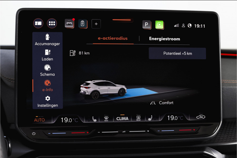 CUPRA Formentor 1.5 TSI e-Hybrid VZ Tribe Edition | S/k-Panodak | Dig. Cockpit | Adapt. Cruise | Stoel-+ Stuurverw. PDC | 360 Camera | NAV + App. Connect | ECC | Elek. Klep | LM 19" | 7989