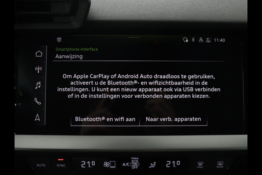 Audi A3 Limousine 30 TFSI S edition | Leder | Cruise control | Stoelverwarming | Drive select | Navigatie | Bluetooth | Carplay | Climate control | Virtueel dashboard | Full LED
