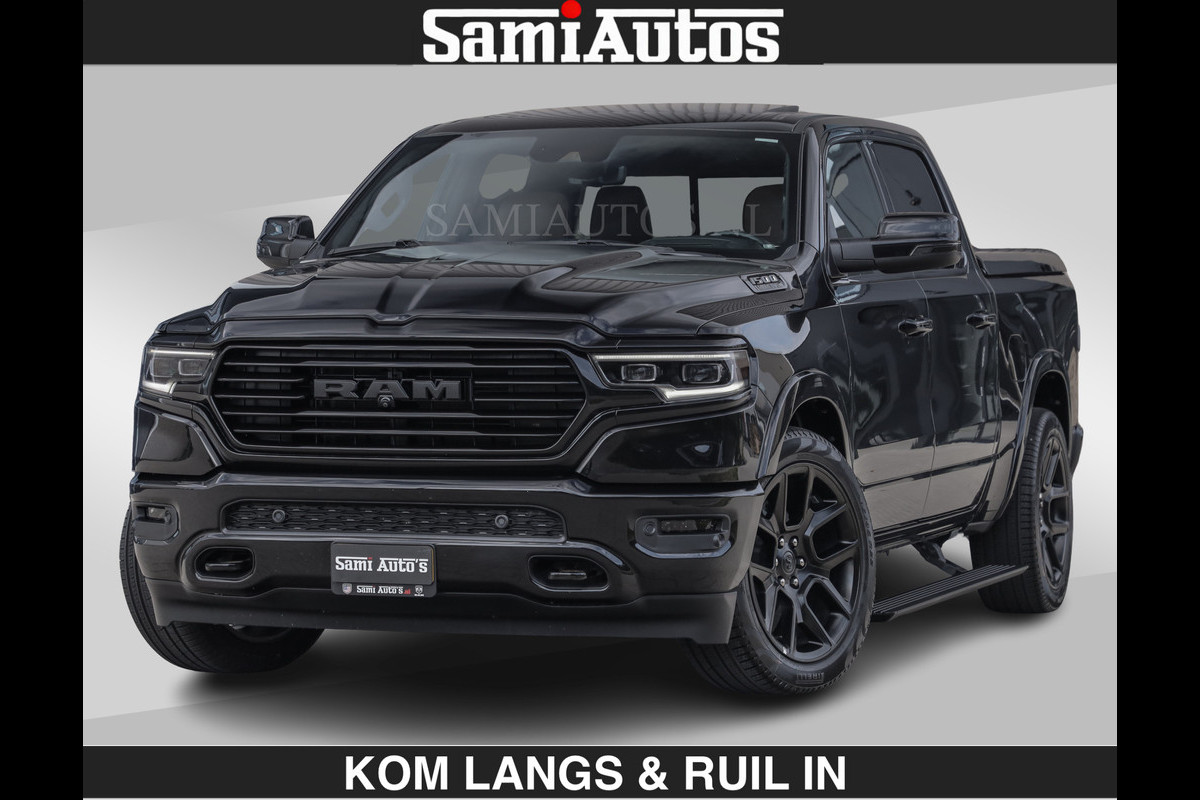 Dodge Ram BLACK OPS LONGHORN BRUIN LEDER 5,7L V8 HEMI | VIRTUAL | HEAD UP | PANODAK | LUCHTVERING | BOM VOL | DC | 402 PK | CREW CAB | DUBBELE CABINE | 4X4 | 5 PERSOONS | GRIJSKENTEKEN | LIMITED