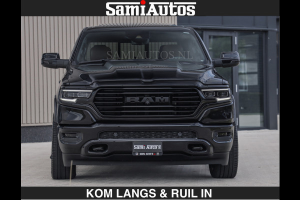 Dodge Ram BLACK OPS LONGHORN BRUIN LEDER 5,7L V8 HEMI | VIRTUAL | HEAD UP | PANODAK | LUCHTVERING | BOM VOL | DC | 402 PK | CREW CAB | DUBBELE CABINE | 4X4 | 5 PERSOONS | GRIJSKENTEKEN | LIMITED