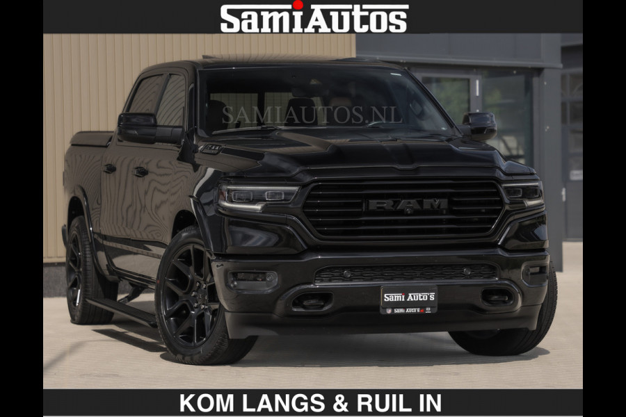 Dodge Ram BLACK OPS LONGHORN BRUIN LEDER 5,7L V8 HEMI | VIRTUAL | HEAD UP | PANODAK | LUCHTVERING | BOM VOL | DC | 402 PK | CREW CAB | DUBBELE CABINE | 4X4 | 5 PERSOONS | GRIJSKENTEKEN | LIMITED