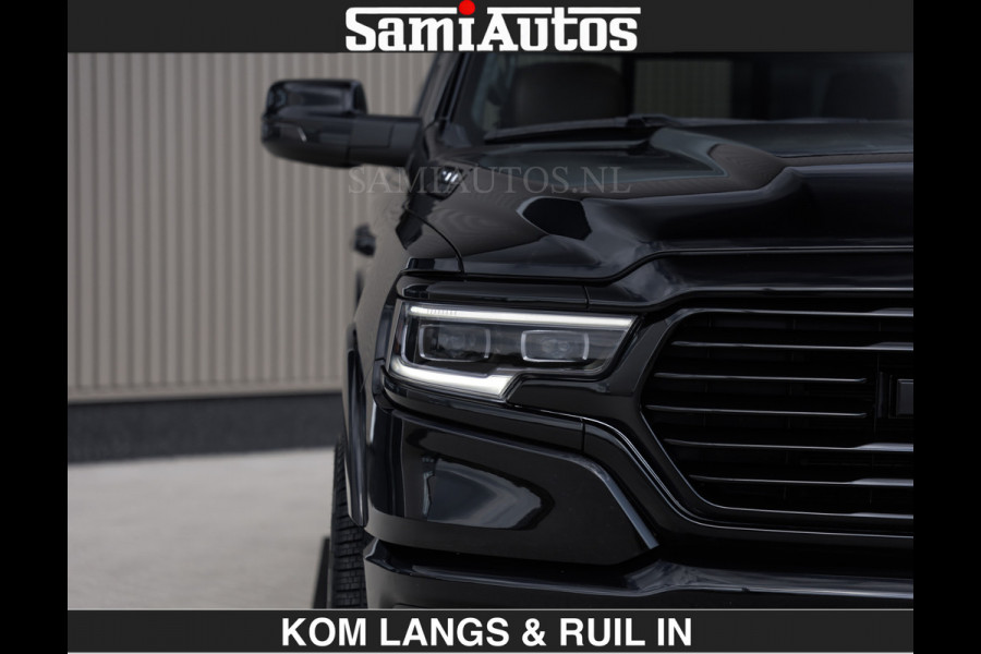 Dodge Ram BLACK OPS LONGHORN BRUIN LEDER 5,7L V8 HEMI | VIRTUAL | HEAD UP | PANODAK | LUCHTVERING | BOM VOL | DC | 402 PK | CREW CAB | DUBBELE CABINE | 4X4 | 5 PERSOONS | GRIJSKENTEKEN | LIMITED