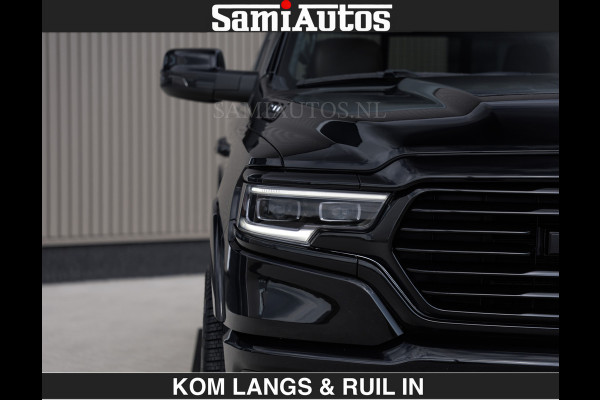 Dodge Ram BLACK OPS LONGHORN BRUIN LEDER 5,7L V8 HEMI | VIRTUAL | HEAD UP | PANODAK | LUCHTVERING | BOM VOL | DC | 402 PK | CREW CAB | DUBBELE CABINE | 4X4 | 5 PERSOONS | GRIJSKENTEKEN | LIMITED