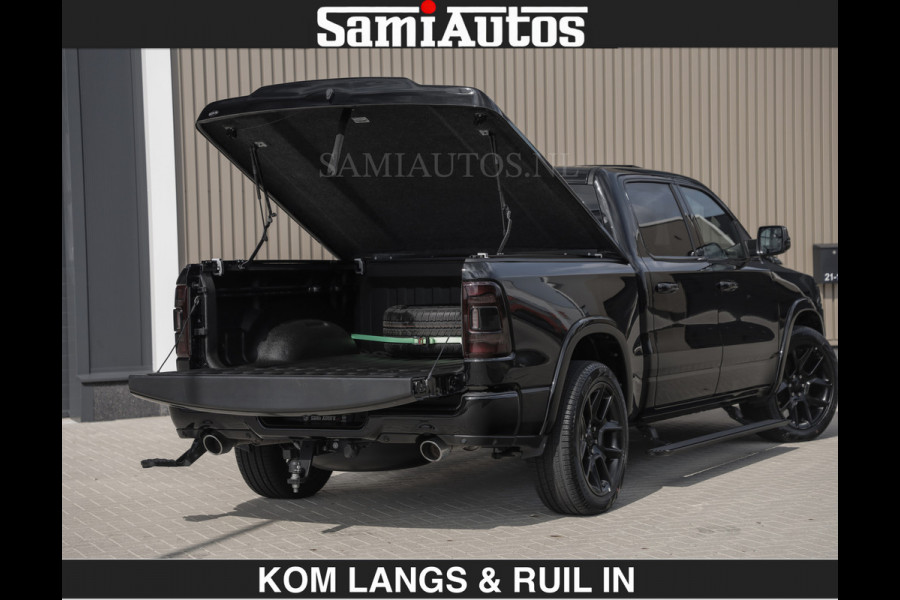 Dodge Ram BLACK OPS LONGHORN BRUIN LEDER 5,7L V8 HEMI | VIRTUAL | HEAD UP | PANODAK | LUCHTVERING | BOM VOL | DC | 402 PK | CREW CAB | DUBBELE CABINE | 4X4 | 5 PERSOONS | GRIJSKENTEKEN | LIMITED