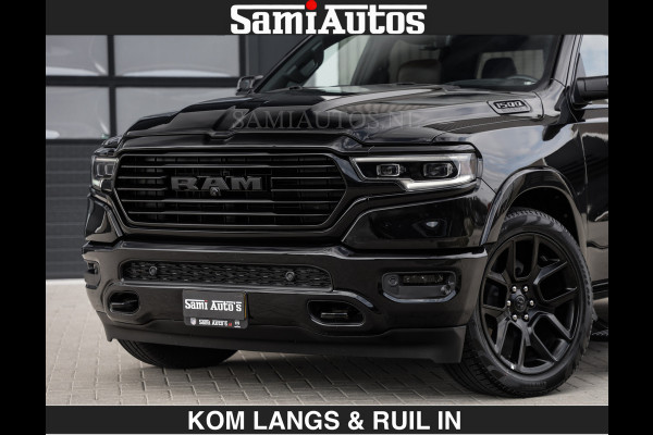 Dodge Ram BLACK OPS LONGHORN BRUIN LEDER 5,7L V8 HEMI | VIRTUAL | HEAD UP | PANODAK | LUCHTVERING | BOM VOL | DC | 402 PK | CREW CAB | DUBBELE CABINE | 4X4 | 5 PERSOONS | GRIJSKENTEKEN | LIMITED