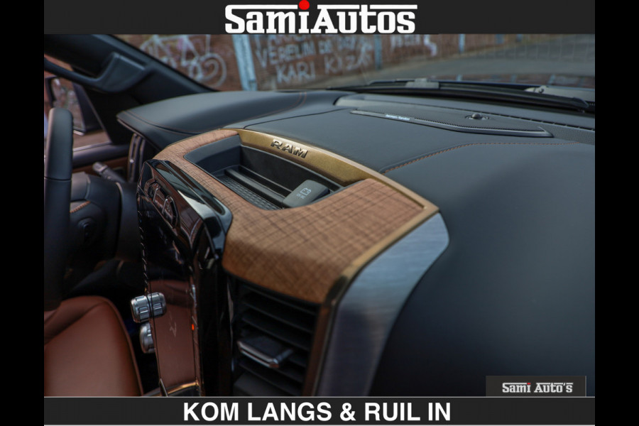 Dodge Ram BLACK OPS LONGHORN BRUIN LEDER 5,7L V8 HEMI | VIRTUAL | HEAD UP | PANODAK | LUCHTVERING | BOM VOL | DC | 402 PK | CREW CAB | DUBBELE CABINE | 4X4 | 5 PERSOONS | GRIJSKENTEKEN | LIMITED