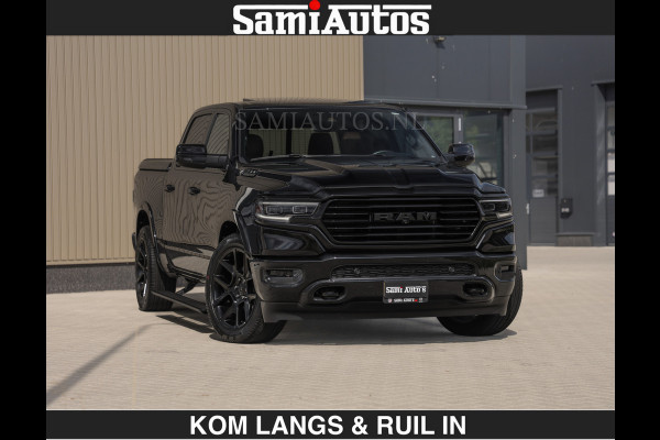 Dodge Ram BLACK OPS LONGHORN BRUIN LEDER 5,7L V8 HEMI | VIRTUAL | HEAD UP | PANODAK | LUCHTVERING | BOM VOL | DC | 402 PK | CREW CAB | DUBBELE CABINE | 4X4 | 5 PERSOONS | GRIJSKENTEKEN | LIMITED