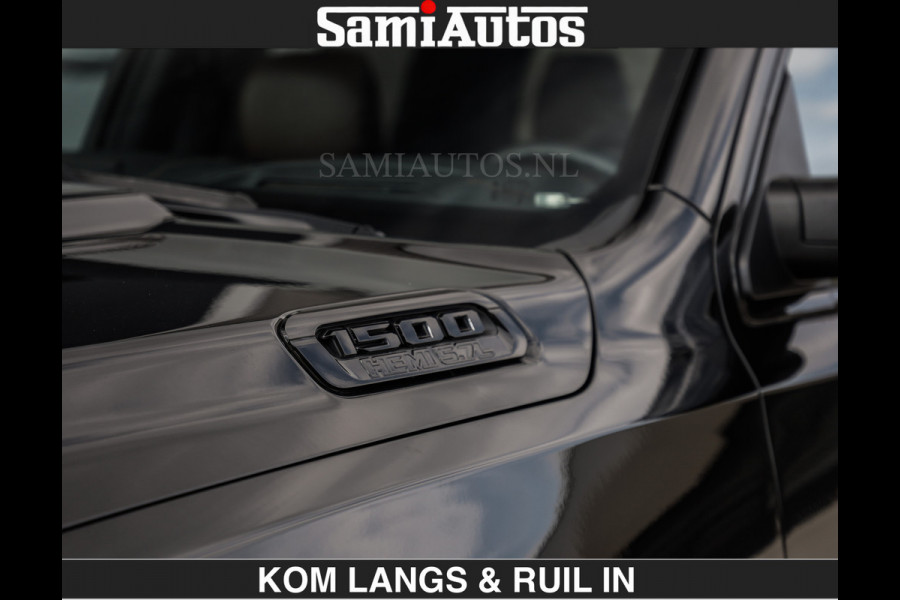 Dodge Ram BLACK OPS LONGHORN BRUIN LEDER 5,7L V8 HEMI | VIRTUAL | HEAD UP | PANODAK | LUCHTVERING | BOM VOL | DC | 402 PK | CREW CAB | DUBBELE CABINE | 4X4 | 5 PERSOONS | GRIJSKENTEKEN | LIMITED