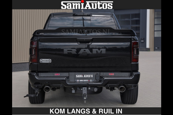 Dodge Ram BLACK OPS LONGHORN BRUIN LEDER 5,7L V8 HEMI | VIRTUAL | HEAD UP | PANODAK | LUCHTVERING | BOM VOL | DC | 402 PK | CREW CAB | DUBBELE CABINE | 4X4 | 5 PERSOONS | GRIJSKENTEKEN | LIMITED