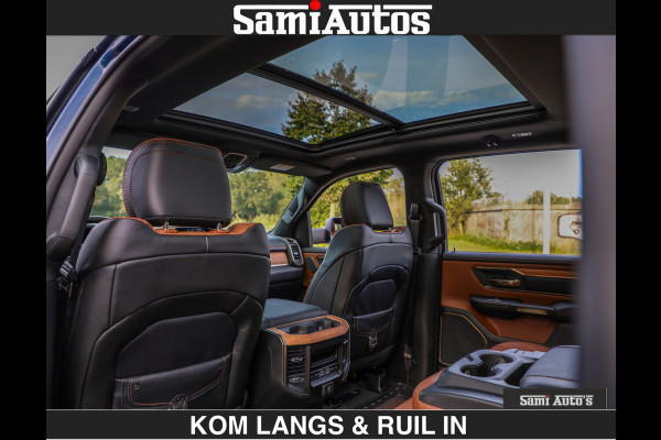 Dodge Ram BLACK OPS LONGHORN BRUIN LEDER 5,7L V8 HEMI | VIRTUAL | HEAD UP | PANODAK | LUCHTVERING | BOM VOL | DC | 402 PK | CREW CAB | DUBBELE CABINE | 4X4 | 5 PERSOONS | GRIJSKENTEKEN | LIMITED