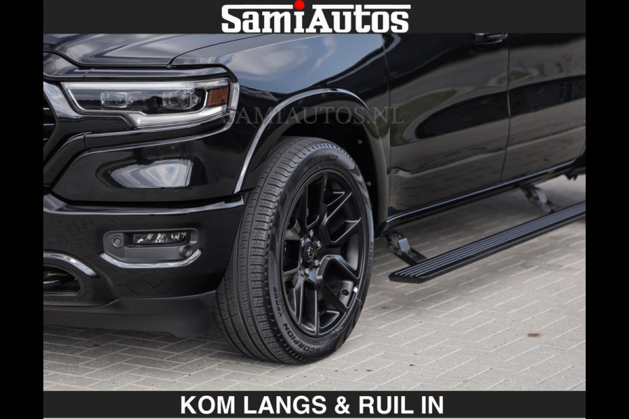 Dodge Ram BLACK OPS LONGHORN BRUIN LEDER 5,7L V8 HEMI | VIRTUAL | HEAD UP | PANODAK | LUCHTVERING | BOM VOL | DC | 402 PK | CREW CAB | DUBBELE CABINE | 4X4 | 5 PERSOONS | GRIJSKENTEKEN | LIMITED