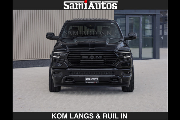 Dodge Ram BLACK OPS LONGHORN BRUIN LEDER 5,7L V8 HEMI | VIRTUAL | HEAD UP | PANODAK | LUCHTVERING | BOM VOL | DC | 402 PK | CREW CAB | DUBBELE CABINE | 4X4 | 5 PERSOONS | GRIJSKENTEKEN | LIMITED