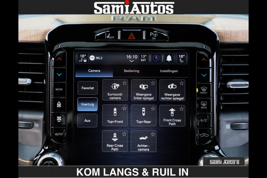 Dodge Ram BLACK OPS LONGHORN BRUIN LEDER 5,7L V8 HEMI | VIRTUAL | HEAD UP | PANODAK | LUCHTVERING | BOM VOL | DC | 402 PK | CREW CAB | DUBBELE CABINE | 4X4 | 5 PERSOONS | GRIJSKENTEKEN | LIMITED