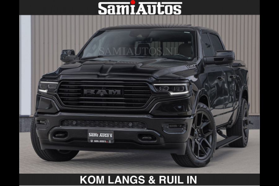 Dodge Ram BLACK OPS LONGHORN BRUIN LEDER 5,7L V8 HEMI | VIRTUAL | HEAD UP | PANODAK | LUCHTVERING | BOM VOL | DC | 402 PK | CREW CAB | DUBBELE CABINE | 4X4 | 5 PERSOONS | GRIJSKENTEKEN | LIMITED