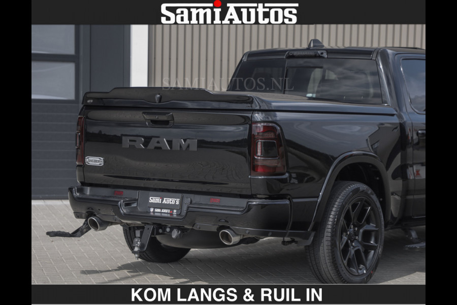 Dodge Ram BLACK OPS LONGHORN BRUIN LEDER 5,7L V8 HEMI | VIRTUAL | HEAD UP | PANODAK | LUCHTVERING | BOM VOL | DC | 402 PK | CREW CAB | DUBBELE CABINE | 4X4 | 5 PERSOONS | GRIJSKENTEKEN | LIMITED