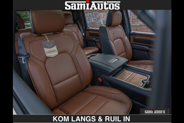 Dodge Ram BLACK OPS LONGHORN BRUIN LEDER 5,7L V8 HEMI | VIRTUAL | HEAD UP | PANODAK | LUCHTVERING | BOM VOL | DC | 402 PK | CREW CAB | DUBBELE CABINE | 4X4 | 5 PERSOONS | GRIJSKENTEKEN | LIMITED