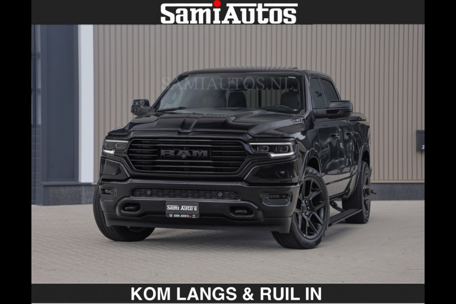 Dodge Ram BLACK OPS LONGHORN BRUIN LEDER 5,7L V8 HEMI | VIRTUAL | HEAD UP | PANODAK | LUCHTVERING | BOM VOL | DC | 402 PK | CREW CAB | DUBBELE CABINE | 4X4 | 5 PERSOONS | GRIJSKENTEKEN | LIMITED