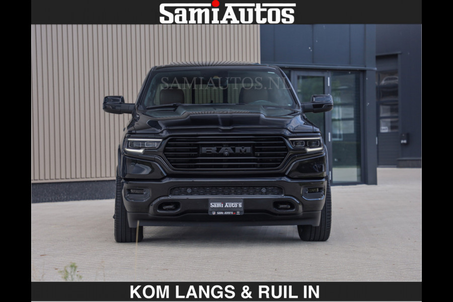 Dodge Ram BLACK OPS LONGHORN BRUIN LEDER 5,7L V8 HEMI | VIRTUAL | HEAD UP | PANODAK | LUCHTVERING | BOM VOL | DC | 402 PK | CREW CAB | DUBBELE CABINE | 4X4 | 5 PERSOONS | GRIJSKENTEKEN | LIMITED
