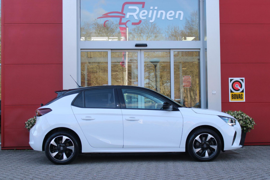 Opel CORSA-E GS Line 50 kWh | APPLE CARPLAY/ANDROID AUTO | LED KOPLAMPEN | WINTER PAKKET: STOEL VERWARMING/STUUR VERWARMING | ZWART DAK | CLIMATE CONTROL | CRUISE CONTROL | DAB+ RADIO | ACHTERUITRIJ CAMERA | PARKEER SENSOREN ACHTER | SNEL LAADFUNCTIE |