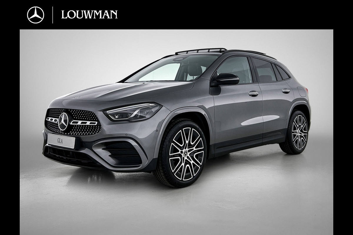 Mercedes-Benz GLA 250 e 140 Year Edition | Plus pakket | Nightpakket | Trekhaak | Panoramaschuifdak | 20” tien-dubbelspaaks AMG velgen | 	Warmtewerend, donkergetint glas |