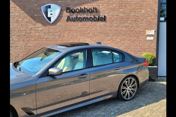 BMW 5 Serie 540i M-sport, Schuifdak, ACC, Trekhaak, VOL! (1e Eig. NL NAP) - Alvit Grau