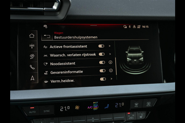 Audi A3 Sportback 45 TFSI e S edition Competition | Panoramadak | 5 jr Garantie | HUD | Sonos Sound | Camera | Ambiance interieur | Active Cruise | S-Seats + Memory | Stoelverwarming | Keyless |