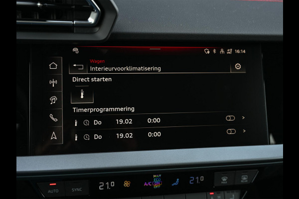 Audi A3 Sportback 45 TFSI e S edition Competition | Panoramadak | 5 jr Garantie | HUD | Sonos Sound | Camera | Ambiance interieur | Active Cruise | S-Seats + Memory | Stoelverwarming | Keyless |
