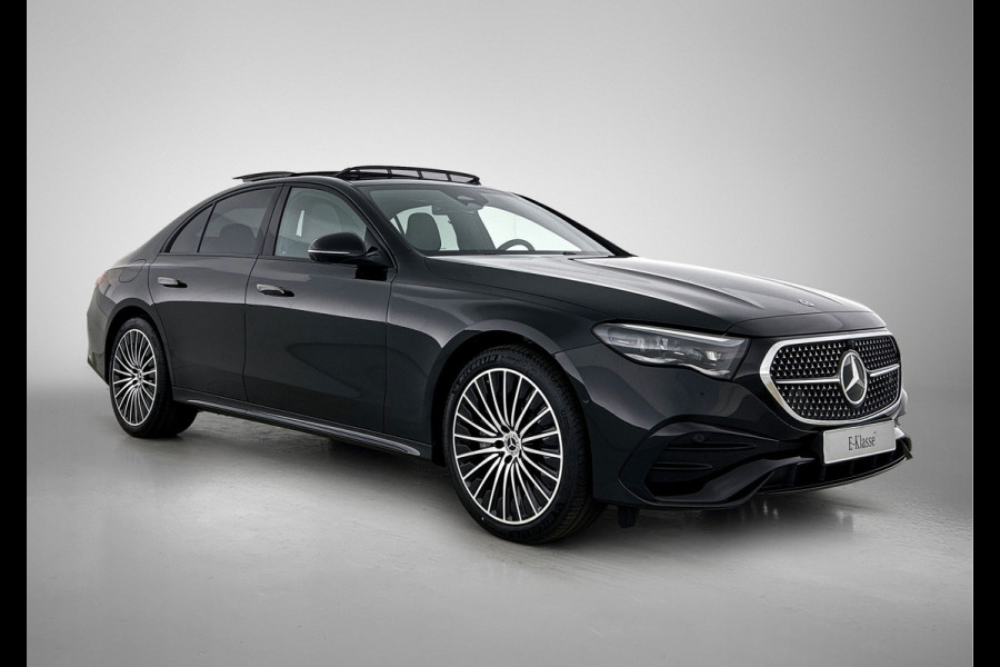 Mercedes-Benz E-Klasse 300 e Business Solution AMG | Premium pakket | Winterpakket | Nightpakket | Leder pakket | USB–pakket Plus | Trekhaak | Panoramaschuifdak | 360° camera | Burmester® 4D surround sound | GUARD 360° | 20-inch multispaaks AMG velgen |