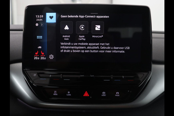 Volkswagen ID.4 Pro 77 kWh | SOH 95,4% | Adaptive cruise | Lane assist | Stuur/stoelverwarming | Climate control | Sfeerverlichting | Caplay | Park assist | 20" velgen