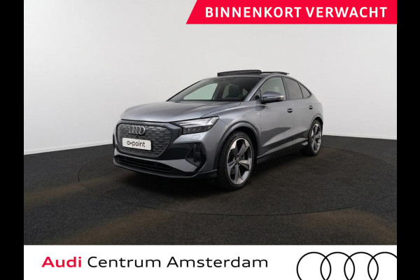 Audi Q4 Sportback e-tron 40 S edition 77 kWh 204 pk | Navigatie | Warmtepomp | Panoramadak | Parkeersensoren | Achteruitrijcamera | Lederen bekleding | Lichtmetalen velgen 21" | SONOS soundsystem | S-Line |