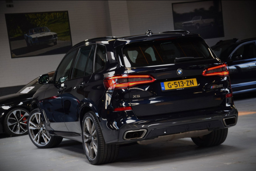 BMW X5 M50i V8 High Executive Navi|Leder|Dealer onderhouden|Massage|Swarovski|Sky-Lounge|531pk!!|ACC|Org.NL