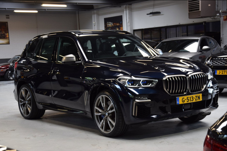 BMW X5 M50i V8 High Executive Navi|Leder|Dealer onderhouden|Massage|Swarovski|Sky-Lounge|531pk!!|ACC|Org.NL