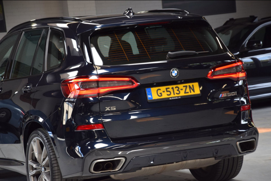 BMW X5 M50i V8 High Executive Navi|Leder|Dealer onderhouden|Massage|Swarovski|Sky-Lounge|531pk!!|ACC|Org.NL