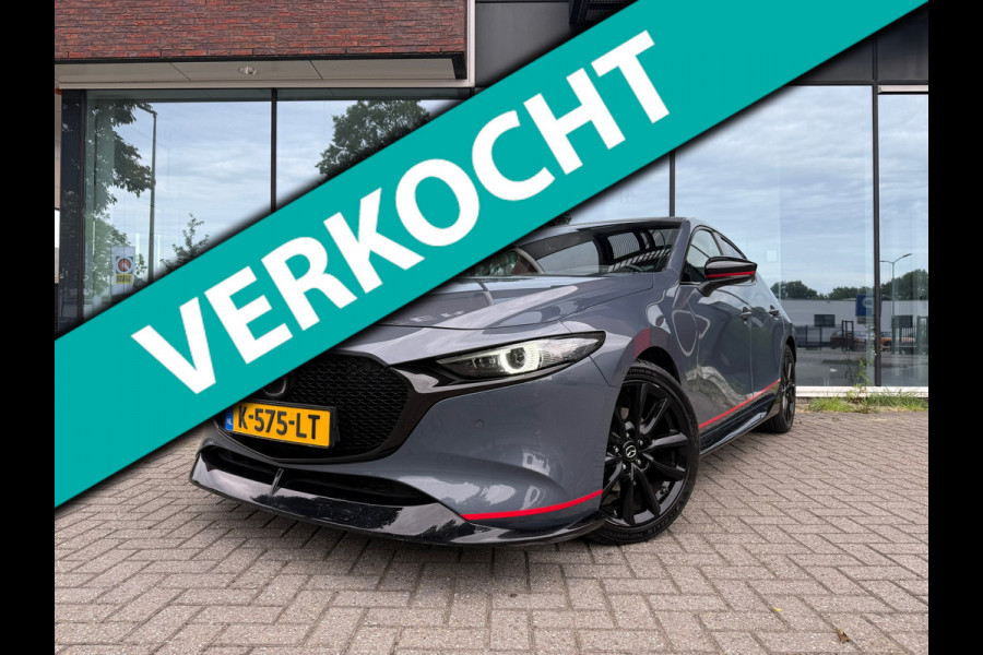 Mazda 3 2.0 e-SkyActiv-X M Hybrid 180 Luxury - Aeropakket - Leder- Navi - Camera - Org.NL