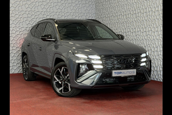 Hyundai Tucson NW AUTO 4WD 288PK N LINE + 1.6 T-GDI PHEV SKY PANO CAMERA STOELVERWARM 19" LMV ZWARTE HEMEL STUURVERW. PLUG IN HYBRIDE 4X4 AWD
