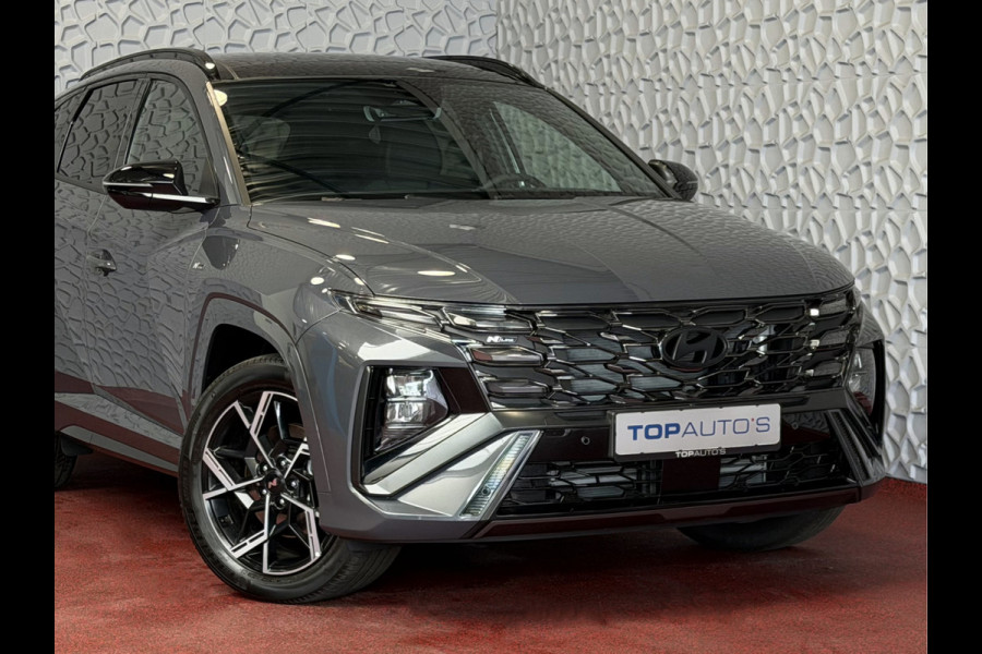 Hyundai Tucson NW AUTO 4WD 288PK N LINE + 1.6 T-GDI PHEV SKY PANO CAMERA STOELVERWARM 19" LMV ZWARTE HEMEL STUURVERW. PLUG IN HYBRIDE 4X4 AWD