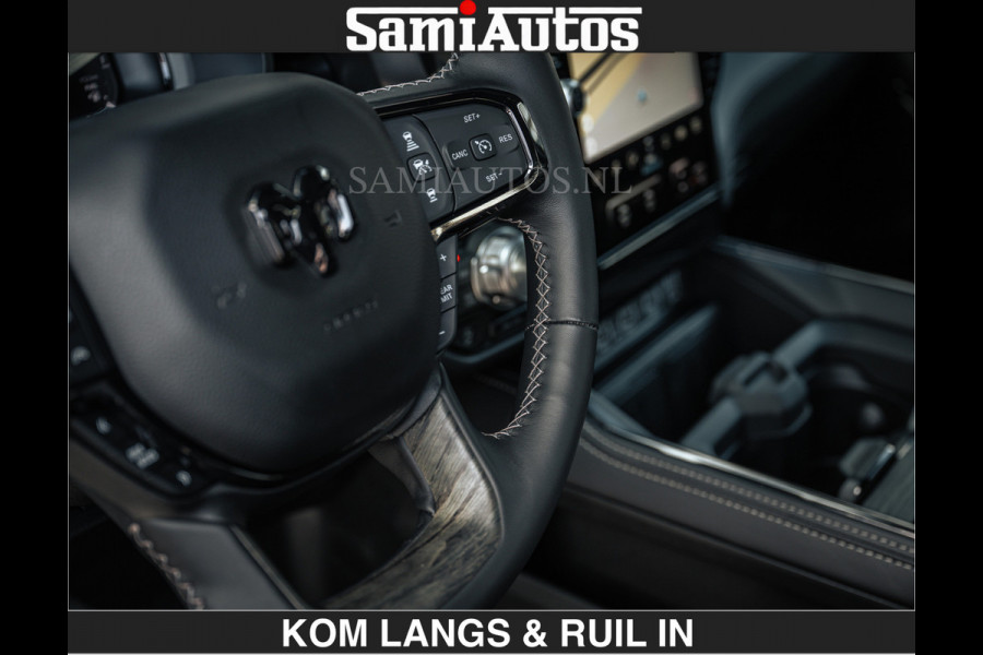 Dodge Ram LIMITED 2027 5.7 V8 HEMI | MAXIMAAL UITGERUST | NIEUWE KLEUR Forged Blue Metallic met Ebony Red interior seats | DUBBELE CABINE | 5 PERSOONS | DC | Allernieuwste Limited 2027 in nieuwe kleur Forged Blue  – volledig uitgerust met alle opties.