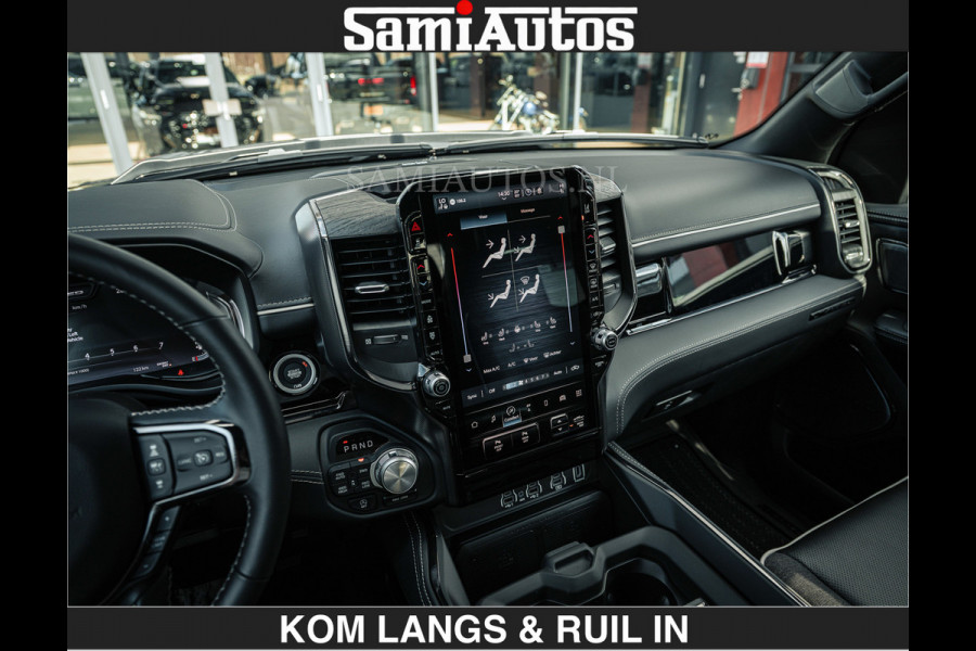 Dodge Ram LIMITED 2027 5.7 V8 HEMI | MAXIMAAL UITGERUST | NIEUWE KLEUR Forged Blue Metallic met Ebony Red interior seats | DUBBELE CABINE | 5 PERSOONS | DC | Allernieuwste Limited 2027 in nieuwe kleur Forged Blue  – volledig uitgerust met alle opties.