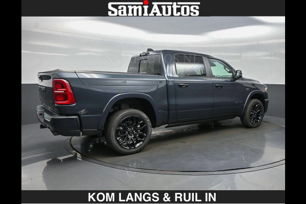 Dodge Ram LIMITED 2027 5.7 V8 HEMI | MAXIMAAL UITGERUST | NIEUWE KLEUR Forged Blue Metallic met Ebony Red interior seats | DUBBELE CABINE | 5 PERSOONS | DC | Allernieuwste Limited 2027 in nieuwe kleur Forged Blue  – volledig uitgerust met alle opties.